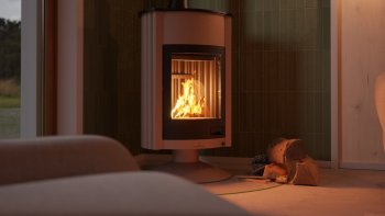 HS FLAMINGO krbová kamna MASTERFLAMME Grande II - krémová