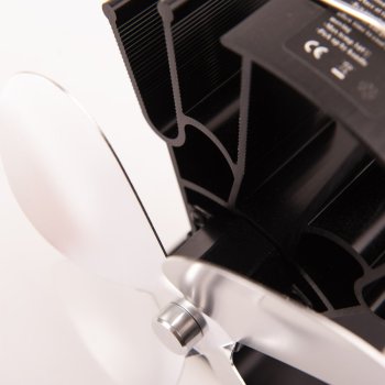 Ventilátor na kamna FLAMINGO čtyřlopatkový, černý