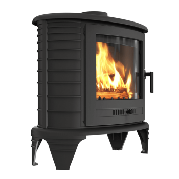 KRATKI krbová kamna KOZA K8 TURBOFAN s ventilátorem - černá