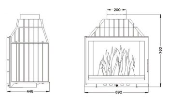 UNIFLAM krbová vložka 700 LUX ECO s klapkou 907-695