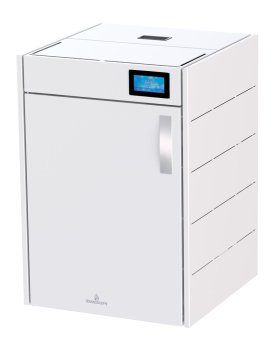 Peletová kamna s výměníkem Bronpi HYDROBOX, 16 kW, bílá