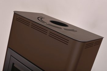 HS FLAMINGO krbová kamna AQUAFLAM 17 s výměníkem manuální regulace hnědá-sametová