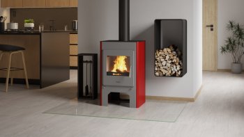 HS FLAMINGO krbová kamna ESPO III červená