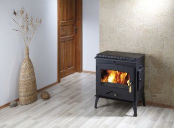 HAAS+SOHN krbová kamna ARKTIC 12 s plotýnkou černá