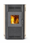 Peletová kamna BLIST Optima 10, 9 kW, krémová