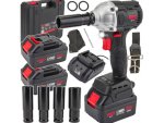 RED TECHNIC RTAKU0026 AKU rázový utahovák 20V 380Nm + 2x baterie 4Ah