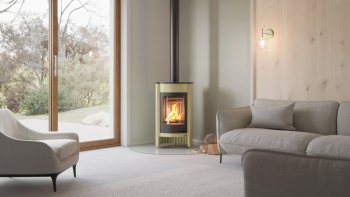 HS FLAMINGO krbová kamna MASTERFLAMME Medie I - olivová