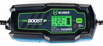 WUBER Mikroprocesorová nabíječka baterií 6-12V 4A W14250
