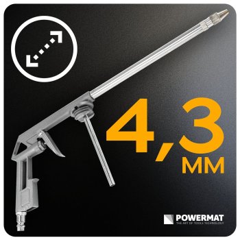 POWERMAT PM-PDR-210T Pneumatická maznice 0,85l