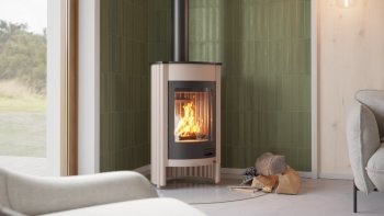 HS FLAMINGO krbová kamna MASTERFLAMME Medie I - krémová