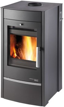 HAAS+SOHN krbová kamna ALMO II s výměníkem - černá