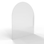 HS Flamingo sklo pod kamna - Oblouk 1000x1200 mm / R500 / 6 mm