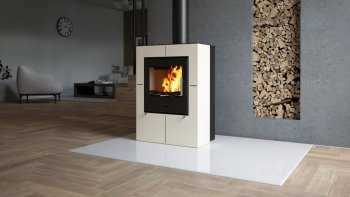 HS FLAMINGO krbová kamna EVENES - krémová