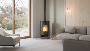 HS FLAMINGO krbová kamna MASTERFLAMME Medie I - černá