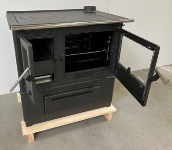 PLAMEN krbová kamna SLAVONAC N pravý - černý