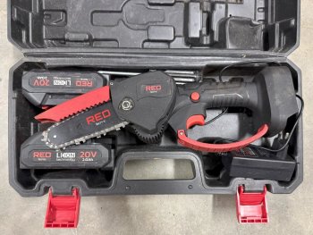 POWERMAT Ruční AKU řetězová pila 4" 20V, 2 baterie RTMPA0022 - II. Jakost