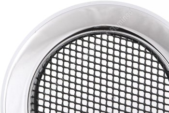 Krbová mřížka kulatá 160mm chrom
