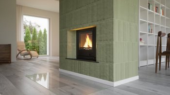 HS FLAMINGO krbová vložka AQUAFLAM 17 ROVNÁ s výměníkem a základní regulací