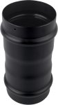 Spojka kouřovodu pro peletová kamna PRODMAX 80 mm, 1,2 mm (+), černá