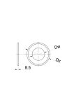 Růžice pro peletová kamna PRODMAX 80 mm, 1,2 mm, černá