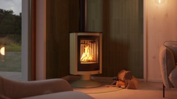 HS FLAMINGO krbová kamna MASTERFLAMME Piccolo II - olivová