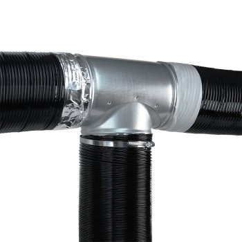 Flexibilní potrubí ALUDAP D 125/3 m - černé