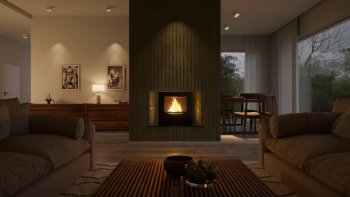 HS FLAMINGO krbová vložka AQUAFLAM 17 ROVNÁ s výměníkem a základní regulací