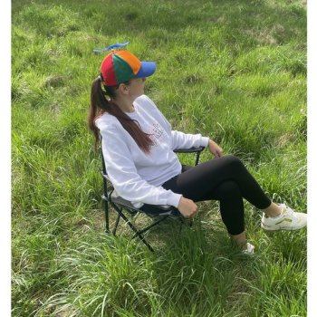 TRIZAND 23675 Šedá rybářská židle