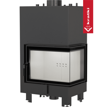 KRATKI Krbová vložkaMBZ PW 13 BS s výměníkem, pravé prosklení