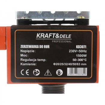 Kraft&Dele KD3071 polyfúzní svářečka plastových trubek 1500W/230V