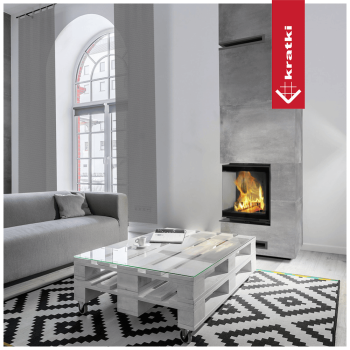 KRATKI krbová vložka VN 480/480 BS, levé prosklení s výsuvem