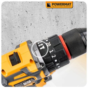 POWERMAT PM-WA-16.8V-1.5M Vrtací aku šroubovák 16,8V 1,5Ah