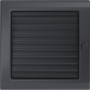 Krbová mřížka 22x22 BASIC grafitová s žaluzií