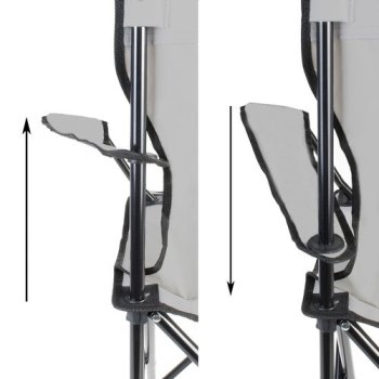 TRIZAND 23675 Šedá rybářská židle