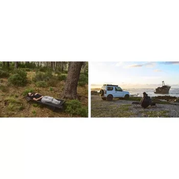 TRIZAND 23190 Polní lůžko 189 × 70 × 43 cm černé