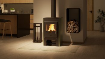 HS FLAMINGO krbová kamna ESPO III olivová