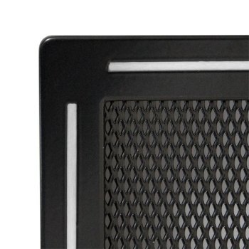 Krbová mřížka 16x32 cm, PREMIUM TREND černý mat s žaluzií