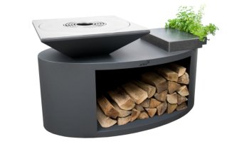 ARTISS Zahradní gril G3 Grafit s deskou z uhlíkové oceli