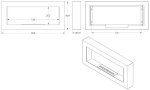 UNIFLAM biokrb 90x40cm BOX grafit s dvojitou bio vložkou