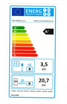 PROTERMO krbová kamna ALPINA BOILER 24kW - bílá
