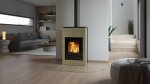 HS FLAMINGO krbová kamna AQUAFLAM VARIO SAPORO 11/7 kW - olivová - elektronická regulace