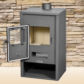 BLIST krbová kamna PADOVA E s výměníkem - antracit