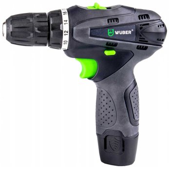 WUBER Aku šroubovák 18V + 2 baterie, nabíječka, příslušenství W52001