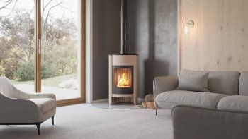 HS FLAMINGO krbová kamna MASTERFLAMME Grande I - krémová