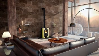 HS FLAMINGO krbová kamna ESPO I - olivová