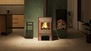 HS FLAMINGO krbová kamna ESPO III červená