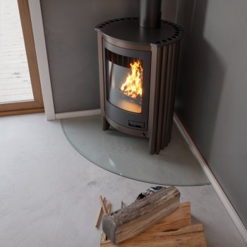 HS FLAMINGO krbová kamna MASTERFLAMME Piccolo I - hnědá - sametová