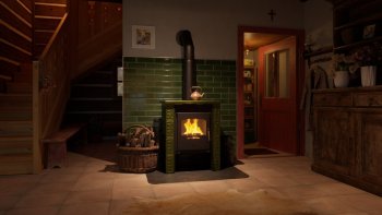 HS FLAMINGO kachlová kamna BALI - zelená