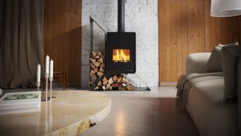 HS FLAMINGO krbová kamna DELUXE KAMPA levá - olivová