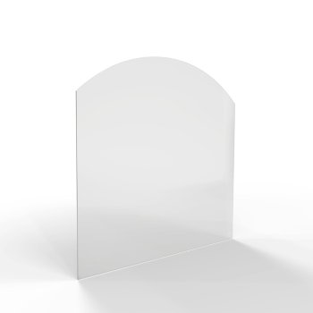 HS Flamingo sklo pod kamna - Oblouk 1000x1000 mm / R725 / 6 mm